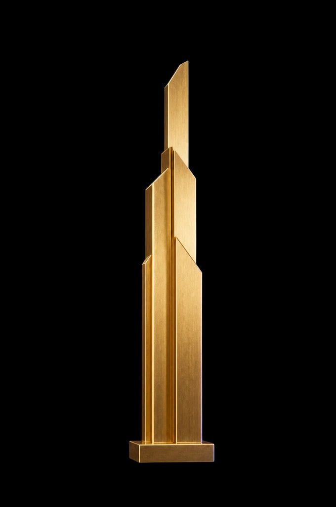 Gold architectural monolith