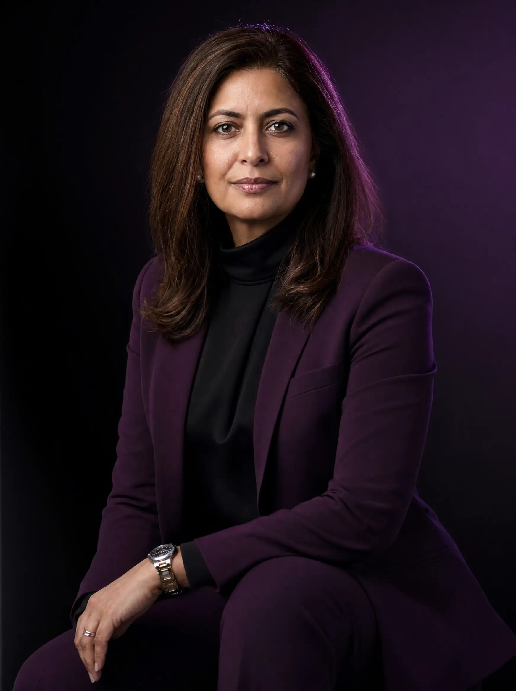 Concept portrait for Maya Laurent, a fictional Chief Operating Officer profile